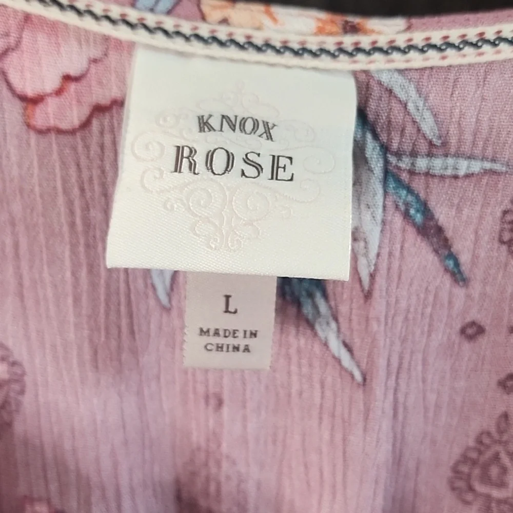 Knox Rose Floral Pink Maxi Dress SIZE L - Picture 5 of 8